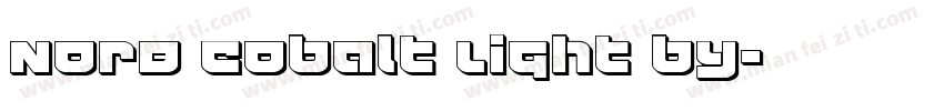 NorB Cobalt Light by字体转换